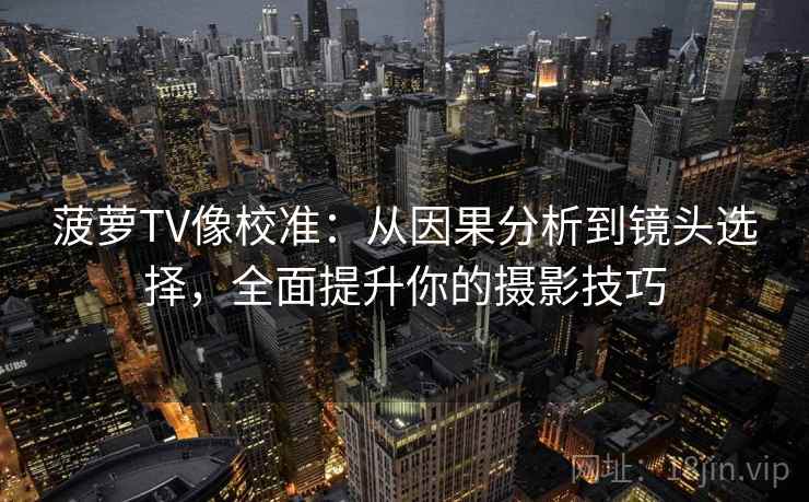 菠萝TV像校准:从因果分析到镜头选择,全面提升你的摄影技巧 菠萝TV像校准:从因果分析到镜头选择,全面提升你的摄影技巧