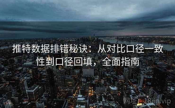 推特数据排错秘诀：从对比口径一致性到口径回填，全面指南