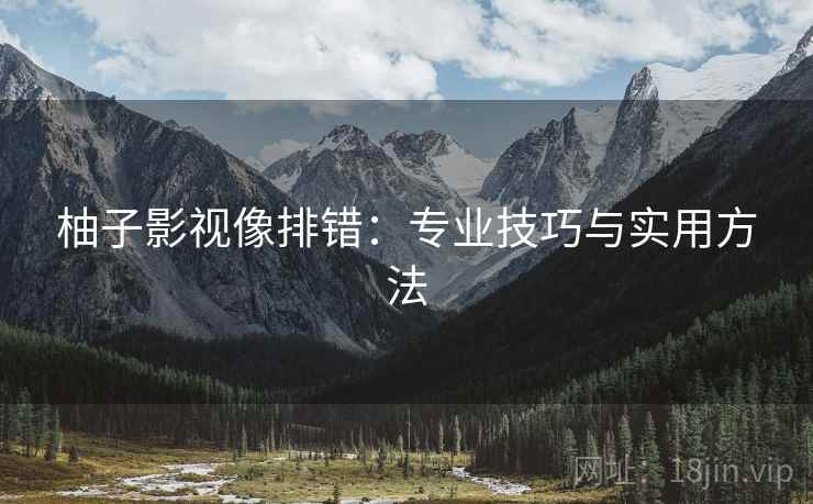 柚子影视像排错：专业技巧与实用方法